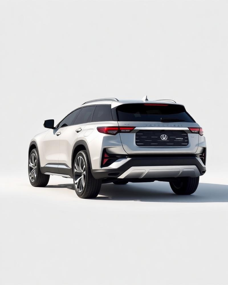 White midsize SUV